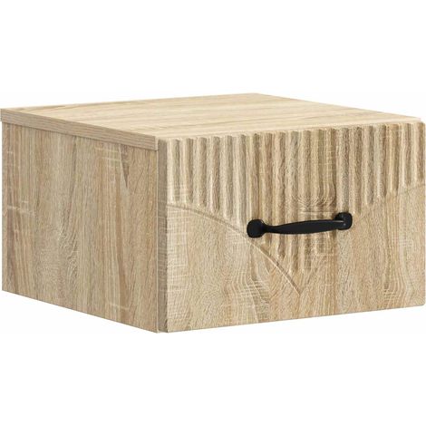Wandmontierter Nachttisch Sonoma-Eiche 34,5 x 33 x 20 cm vidaXL