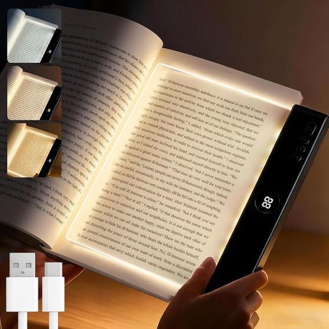 Lampe de Livre Plate, Panneau de Lampe de Lecture à LED, éclairage, installation (1/5)