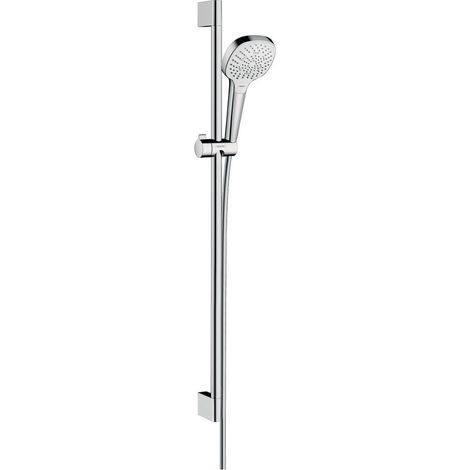 hansgrohe Croma Select E Brauseset 110mm Multi 16l/min mit Brausestange 900mm, Weiß/Chrom
