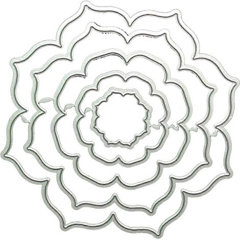 Blumen-Stanzschablone für DIY-Scrapbooking-Alben, Papierkarten, Prägedekoration (1/5)
