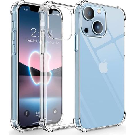 CUSTODIA IN SILICONE PER APPLE IPHONE 14 6.1"" TRASPARENTE, INCOLORE, LEGGERA (1/5)