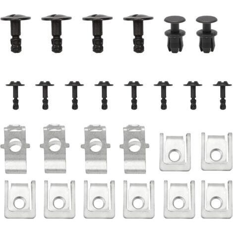 Kit de montage vis cache pour moteur - Clips de réparation - Protection de moteur - Clip de fixation - Couvercle de moteur - Écrou en tôle - Vis de fixation pour A4 B8