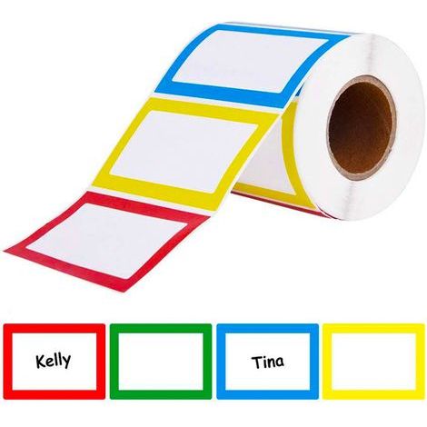 300 etiquetas adhesivas en blanco para ordenador portátil, pegatinas autoadhesivas, etiquetas para ropa, etiquetas de clasificación, pegatinas para botellas de animales (1/5)