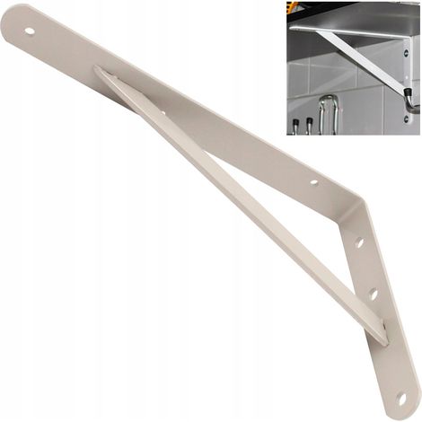Support de Shelf - 300x200 mm - Gris - Renforcé et Durable - Installation Facile