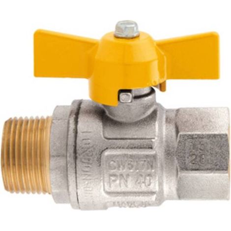 8 x ITAP 069 VALVOLA A SFERA P/GAS MAS/FEM D 3/4