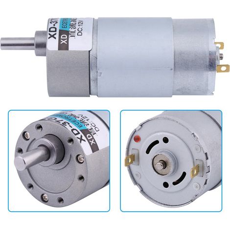 37GB555 Gleichstrom-Getriebemotor, 12 V, langsam laufend, 500 U/min, 15 W (1/4)
