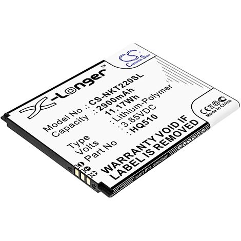 NX - Batterie téléphone, smartphone, GSM pour Nokia 3.85V 2900mAh - HQ510 (1/3)