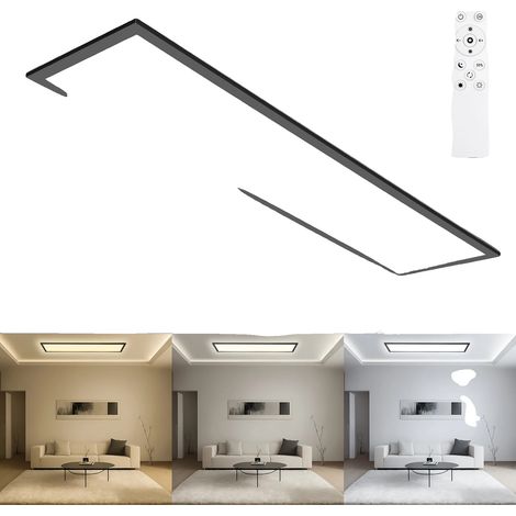 Plafonnier, Dimmable, Télécommande, 1PC, modifiable-a, BLANC-a (1/2)