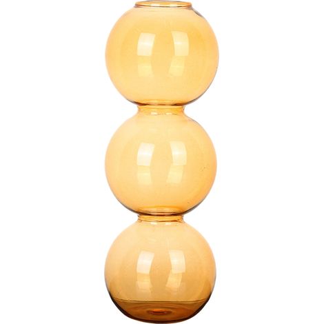 Vase Déco Hydroponie en Verre Transparent - Élégant avec Pieds Arrondis - Cadeau Noël Maison [Lot 1 vase 17 cm ou 22,5 cm] (1/5)