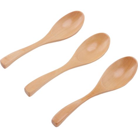 Set aus 3 Holzlöffeln, Schöpfkellen und Küchenutensilien für Porridge und Desserts. (1/5)