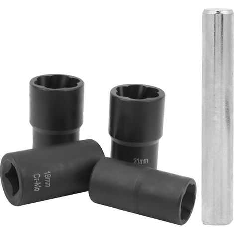 Douilles extractrices pour écrous et boulons endommagés, manchon de retrait, outil à main, kit de dévissage (1/5)