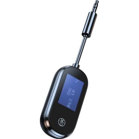 Transmetteur Recepteur Bluetooth 5.3, Adaptateur Audio sans Fil AUX Jack 3.5mm avec Écran LCD Recepteur Bluetooth pour Voiture,Appel Main Libre, Emetteur pour TV/PC/Voyage en Avion (1/5)