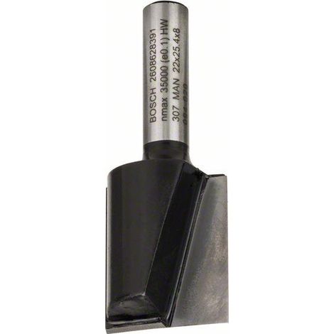 2608628391 - Fresa dritta, 8 mm, D1 22 mm, L 25 mm, G 56 mm 8 mm, D1 22 mm, L 25 mm, G 56 mm