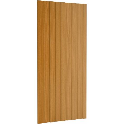 Pannello per tetto 36 pcs Naturale 100 x 45 cm Acciaio zincato vidaXL