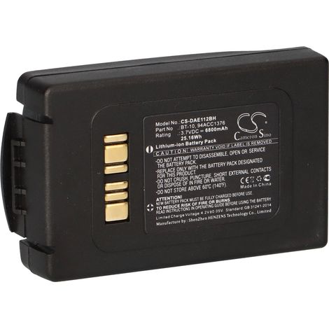 vhbw Akku kompatibel mit Datalogic ELF Barcodescanner POS (6800 mAh, 3,7 V, Li-Ion)