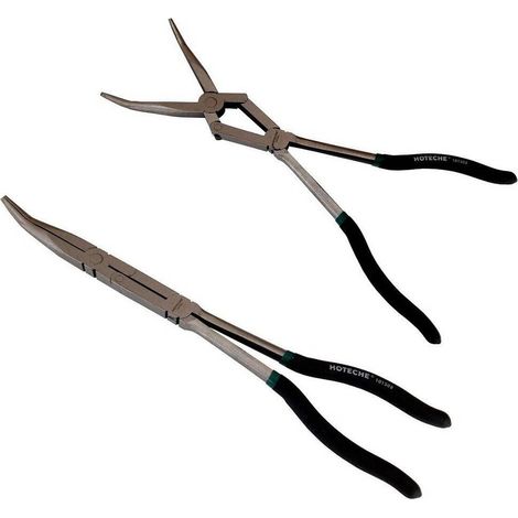 TrAdE Shop Traesio - Pinze Extra Lunghe 13'' Becco Curvo A Doppio Snodo Per Valvole Molle 101502 - (1/2)