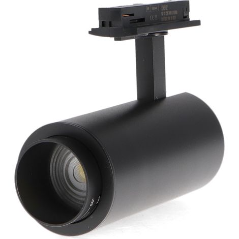 IluminaShop - Foco LED para Carril Black Bari 10W Optica Regulable Monofasico CCT IP20