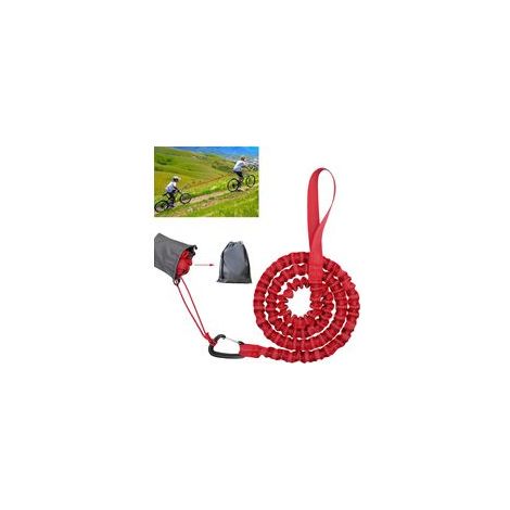 Corde Remorquage Vélo Enfant 3m, Idéal pour Vélo Enfant (Rouge), Facile à Utiliser et Sécurisé (1/4)