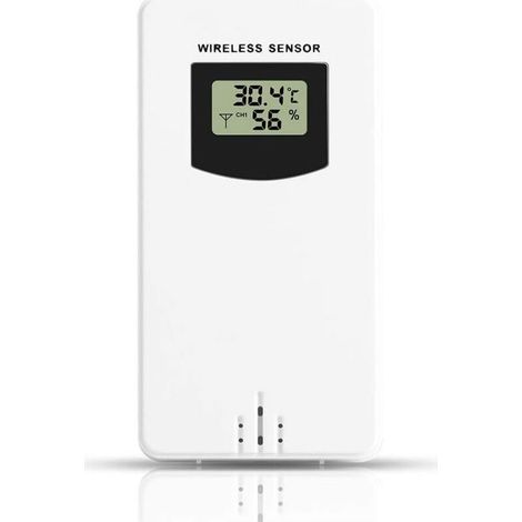 Capteur extérieur sans fil pour station météo – Mesure précise de la température – Étanche et léger – Portée jusqu'à 60 mètres