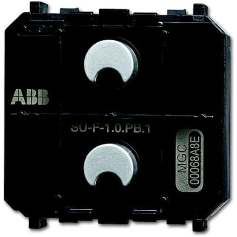 Capteur f@h Zénit 2 touches LED 2CKA006220A0222 ABB BJE518725
