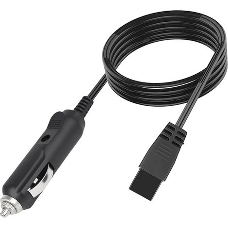 Câble d'alimentation du Réfrigérateur de Voiture, 1.8 m DC12 V Cordon d'alimentation, Câble Remplacement Chargement Réfrigérateur Voiture, Adapté aux Mini-Réfrigérateurs Voiture 12V/24V (1/2)