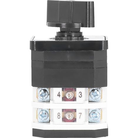 Drehbarer Nockenschalter, universeller Umschalter, 2 Positionen, 2-lagig, LW12D-16-9.0414.2, 220–380 V, 16 A (1/5)