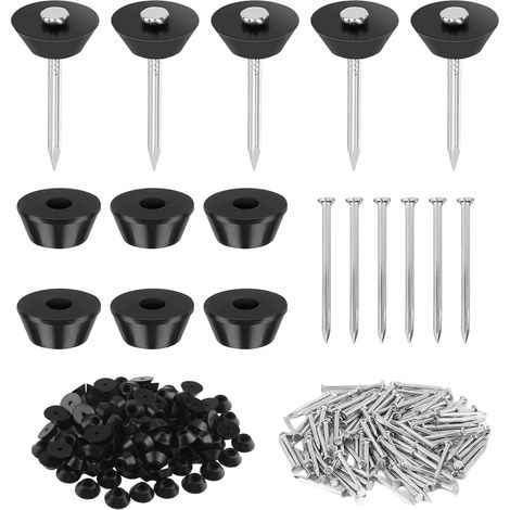 120 Pièces 30mm Clou Beton avec 120 Pièces Rondelles D'étanchéIté Clou membrane de fondation Clous Protection Soubassement pour Murs de Cave ou Parterres (1/5)