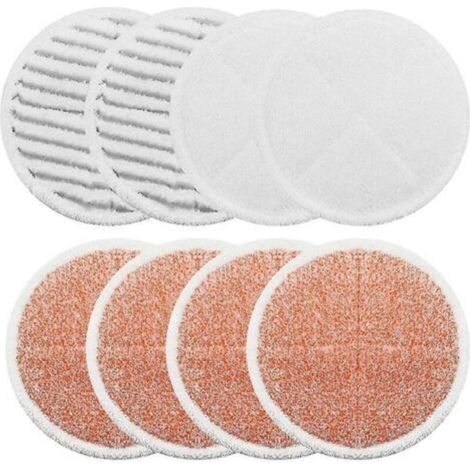 Set mit 8 Ersatzpads für Spinwave 2039a 2124 Dampfmopps: 4 starke Reinigungspads, 2 weiche Pads, 2 S-Pads (1/3)