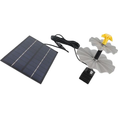 Kit Pompe à Eau Solaire 4W pour Bassin Bain Oiseau Jardin Piscine Aquarium Plein Air DC 4.5-10V (1/5)