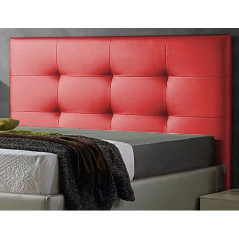 Cabecero cama polipiel moderno 18070 cm TEXAS rojo