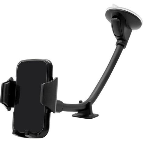 Support de téléphone pour pare-brise avec ventouse Support de téléphone pour navigation dans la voiture - Longueur 310mm, Noir, 1pc (1/5)