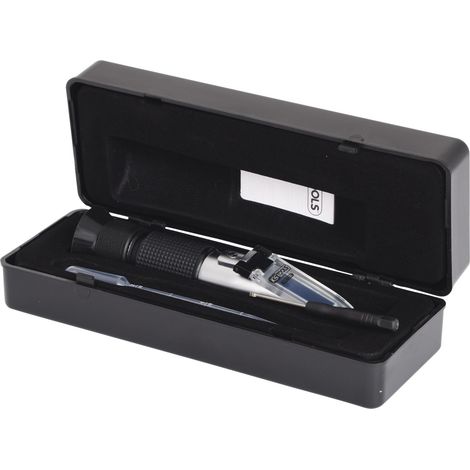 KS TOOLS  Refractómetro líquido  refrigerante /  ácido de  batería  - 550.1290 (1/4)