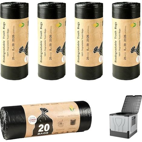 Camping Toiletry Bags Black 30L Biodegradable Hiking Waterproof Extra Thick Separable Toiletry Accessories (1/5)
