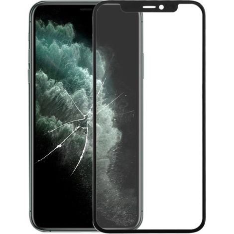 LCD glass/mirror screen protector for iPhone 11 Pro (color: black) (1/4)