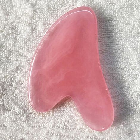 (Rose C) 1 Planche de massage facial Gua Sha en résine en forme de cœur, outil de massage SPA (1/5)