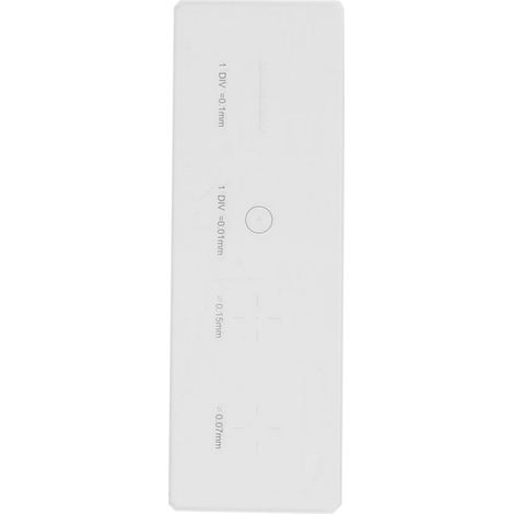 Mikroskopobjektiv, Mikrometer, Kalibrierobjektträger, Glastisch, DIV 0,01 mm Mikrometer (1/5)