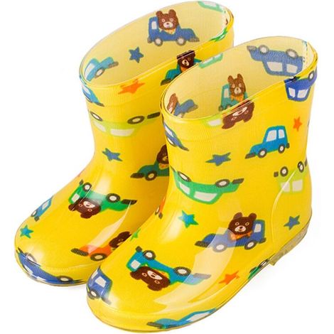 Wasserdichte, rutschfeste Kinderregenstiefel für Jungen und Mädchen - Modell 25 (16 cm/6,30 Zoll) (1/5)