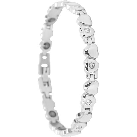 Bracelet de magnétothérapie pour soulager les douleurs articulaires, en acier titane, élégant bracelet magnétique à offrir (1/5)