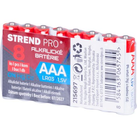 Batterie Strend Pro, LR03, 8 Stk., AAA Micro (1/2)