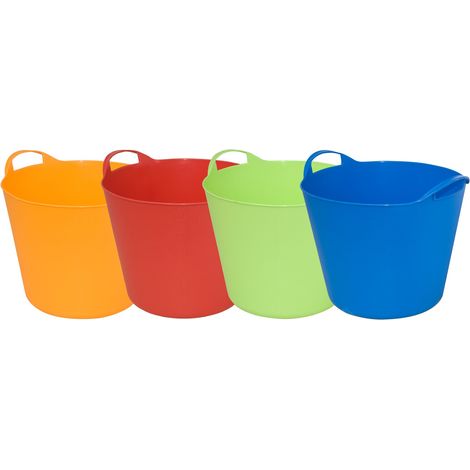 12PZ CESTA MULTIUSO 25 L 38XH30 CM COLORI ASSORTITI (1/2)