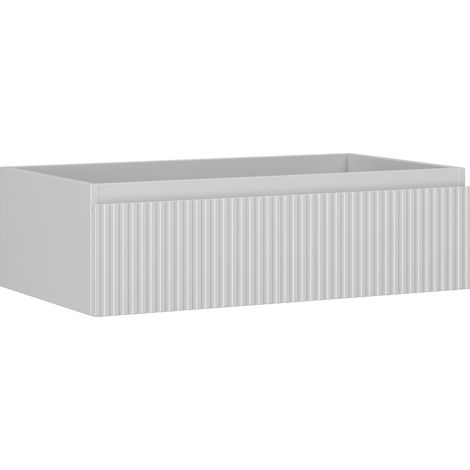 Mexen Rivel Badezimmer-Unterschrank 80 cm, 1 Schublade, geriffelt, grau matt - 91A20-08023-1-BF62 (1/5)