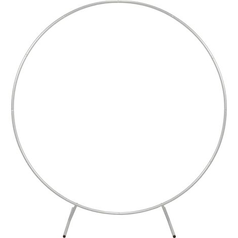 Kit Arco Palloncino Fiori Rotondo 200cm in Metallo Enorme Rimovibile Facile da Trasportare e Riutilizzabile Migliore Decorazione per Matrimoni Nozze Eventi Feste 2M & Fascette GRATIS - Bianco