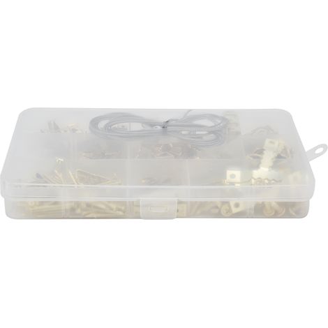Kit de 250 attaches pour cadres photo avec boîte de rangement (1/5)