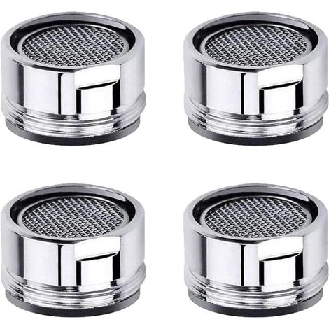 Ricambi per aeratore per rubinetto del lavello della cucina con filettatura in ottone, filtro e guarnizione per cucina e bagno - Confezione da 4 (1/4)
