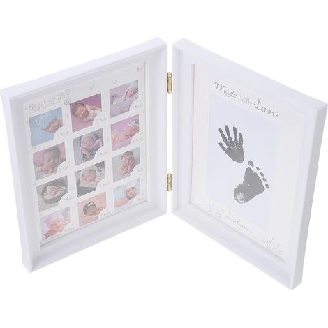 Kit cadre photo bébé empreintes de mains et de pieds cadre (1/5)