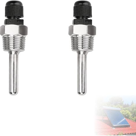 Manchons plongeurs, Manchon Plongeur en Acier Inoxydable, Filetage G 1/2" pour capteur de température, Doigt de Gant, Tubes de Protection Contre l'imme (G1/2 Zoll, 8 50mm2) (1/5)