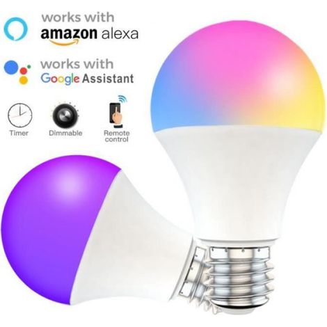 Ampoule LED - - E27 - 15W - WiFi - RGB + Blanc 5700K (1/4)