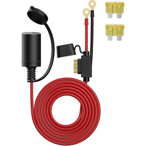 Compatible avec la prise/adaptateur allume-cigare YANTU 20A/12FT, avec prise 12 volts et câble d'alimentation allume-cigare robuste 14AWG (femelle). (1/5)