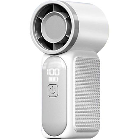 Ventilatore portatile ricaricabile Display digitale a 100 velocità Dispositivo di raffreddamento per concerti e attività all'aperto (1/2)