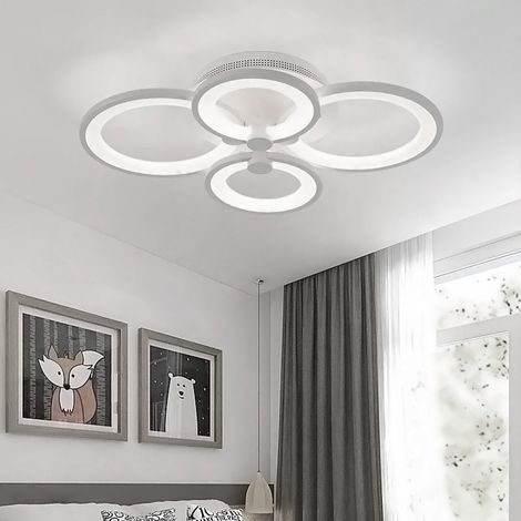 LED Light Ceiling Lights Cool White Chandelier Lamp, 4 Head